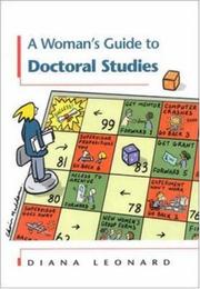 Front cover of A Woman's Guide to Doctoral Studies by Diana Leonard