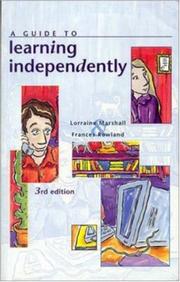 Cover of A guide to learning independently by Lorraine A. Marshall