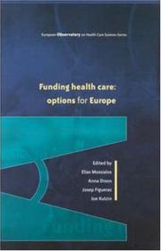 Front cover of Funding health care by Elias Mossialos