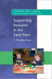 Front cover of Supporting Inclusion in the Early Years (Supporting Early Learning) by Caroline Jones