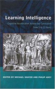Cover of Learning intelligence by Michael Shayer