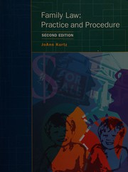 Front cover of Family law by JoAnn Kurtz