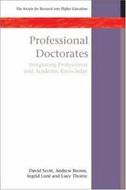 Cover of Professional Doctorates by David Scott