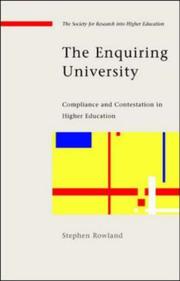 Front cover of The enquiring university by Stephen Rowland