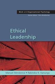 Cover of Ethical Leadership by Manuel Mendonca