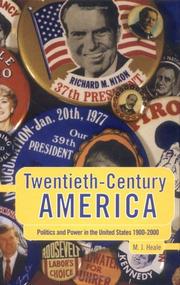 Cover of Twentieth-century America by M. J. Heale