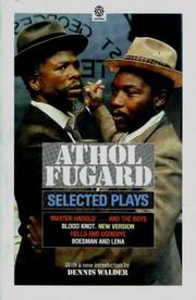 Cover of Selected Plays by Athol Fugard