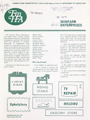 Front cover of Nonfarm enterprises by United States. Farmers Home Administration