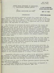 Front cover of Animal agriculture and food by United States. Agricultural Research Service. Animal Husbandry Research Division