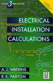 Cover of Electrical Installation Calculations by A. J. Watkins