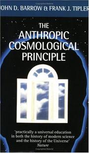 Cover of The anthropic cosmological principle by John D. Barrow