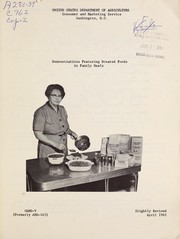 Cover of Demonstrations featuring donated foods in family meals by United States. Consumer and Marketing Service