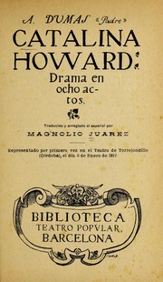 Cover of Catherine Howard by Alexandre Dumas