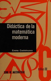Cover of Didáctica de la matemática moderna by Emma Castelnuovo