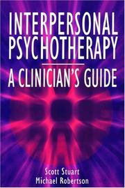 Cover of Interpersonal psychotherapy by Scott Stuart