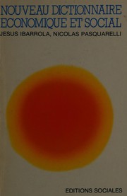 Front cover of Nouveau dictionnaire économique et social by Jésus Ibarrola