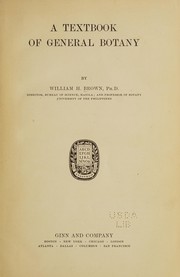 Front cover of A textbook of general botany by William Henry Brown