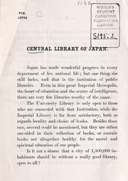 Front cover of Central Library of Japan by Unknown