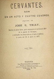 Cover of Cervantes by José E. Triay