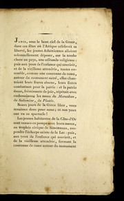 Front cover of Chant de la Côte d'Or, pendant la guerre de la liberté by Pierre Baillot