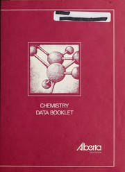 Front cover of Chemistry data booklet by Alberta. Alberta Education