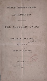 Front cover of Christianity, a philosophy of principles by Edwards, Tryon