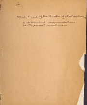 Cover of Church Council calls for justice to the Negro by Federal Council of the Churches of Christ in America