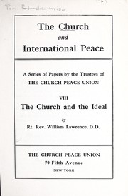 Front cover of The church and the ideal by William Lawrence