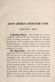 Front cover of Church literature in Japan by Japan Church Literature Fund