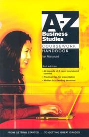 Front cover of A-Z Business Studies Coursework Handbook (A-Z Coursework Handbook) by Ian Marcouse