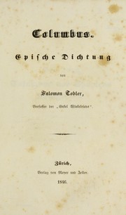 Cover of Columbus by Salomon Tobler