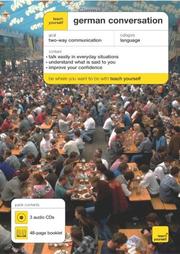 Front cover of Teach Yourself German Conversation (Teach Yourself Conversations S.) 3 audio cds/4  8-page paperback  booklet by Paul Coggle
