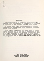 Front cover of Composite of title XVIII of the Social Security Act and H.R. 5710 by United States. Bureau of Health Insurance