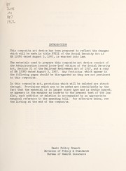 Front cover of Composite of title XVIII of the Social Security Act and H.R. 12080 by United States. Bureau of Health Insurance