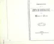 Front cover of Comunicaciones entre la Junta de Gobernadores y el Ministerio de Hacienda by 1851 Mexico. Junta de Gobernadores
