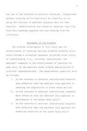 Front cover of The concrete to abstract mathematical instructional sequence with learning disabled students by Susan K. Peterson