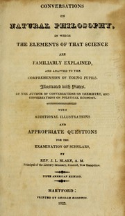 Cover of Conversations on natural philosophy by Marcet Mrs