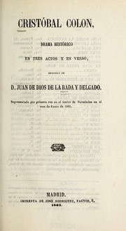Front cover of Cristóbal Colón by Juan de Dios de la Rada y Delgado