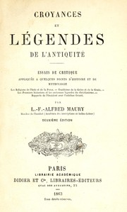 Front cover of Croyances et légendes de l'Antiquité by L.-F.-Alfred Maury