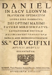 Cover of Daniel in lacu leonum by Unknown