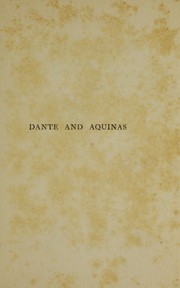 Cover of Dante & Aquinas by Philip Henry Wicksteed