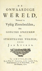 Front cover of De Onwaardige Wereld by Jan Luiken