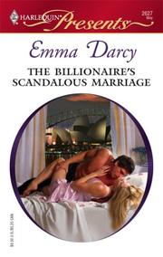 Front cover of The Billionaire's Scandalous Marriage by Emma Darcy