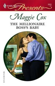 Front cover of The Millionaire Boss's Baby by Maggie Cox