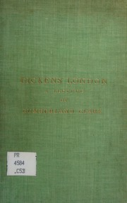 Cover of Dickens' London by Cumberland Clark