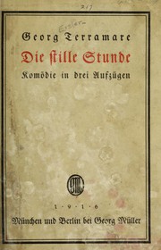 Cover of Die stille Stunde by Georg Terramare