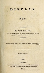 Cover of Display by Jane Taylor