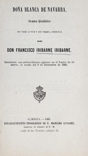 Front cover of Doña Blanca de Navarra by Francisco Iribarne Iribarne