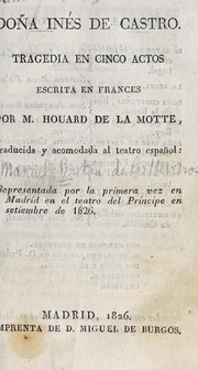 Cover of Doña Inés de Castro by La Motte M. de