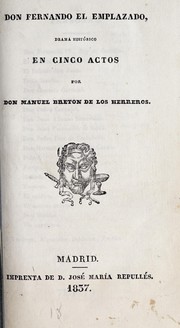 Front cover of Don Fernando el emplazado by Manuel Bretón de los Herreros